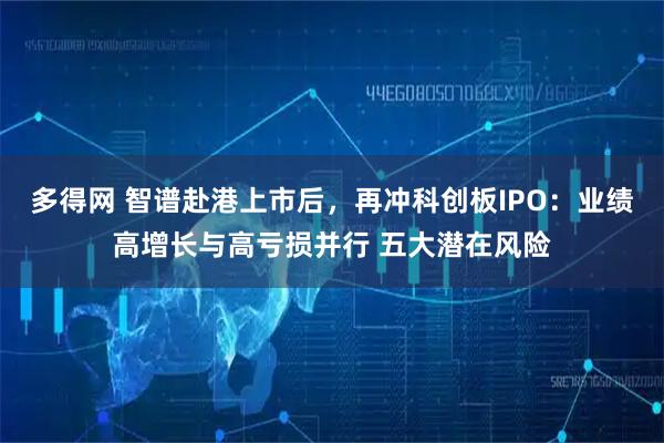 多得网 智谱赴港上市后，再冲科创板IPO：业绩高增长与高亏损并行 五大潜在风险